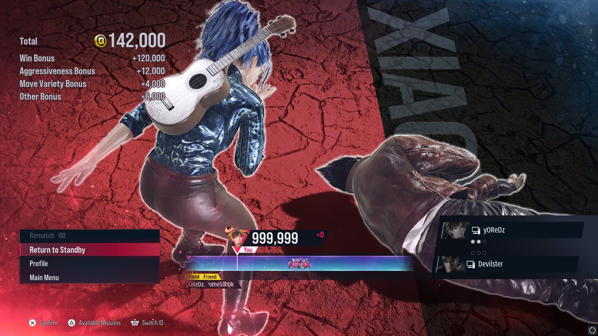 yOReDz_TK's tweet photo. I got 999.999 Finally!
1ST Xiaoyu Player in leaderboard.
1ST  in Middle East also. 

Xiaoyu is fun 😁

#Tekken8 #Xiaoyu #LingXiaoyu https://t.co/FJrcwaJLrG