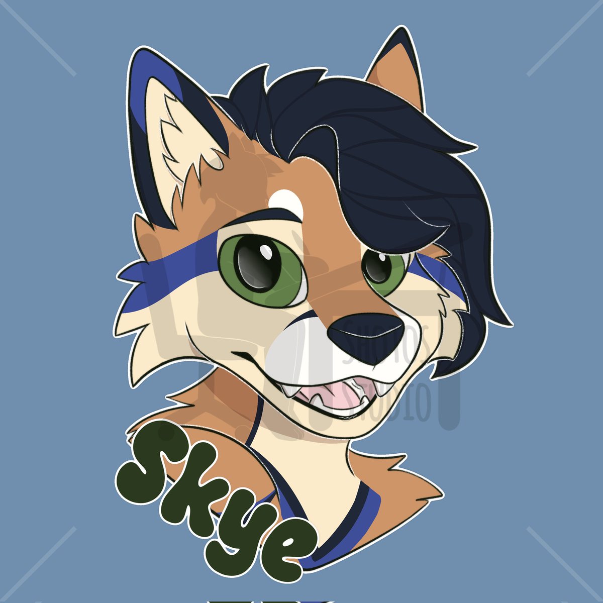 ShotosStudio's tweet photo. Finished badge for @Foxy_Skye c: https://t.co/naruNHrAZg