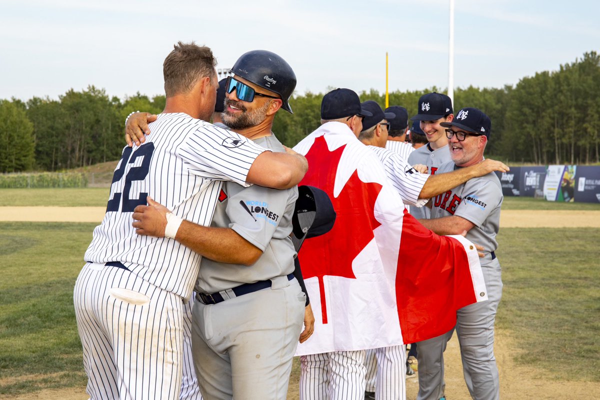 World's Longest Game (@longest_game) on Twitter photo Donations are still open until October 1! 🌟 
Show your support for the work these players put in and make a donation today. We’re currently at over $309,000 raised so far and want to see it continue to climb! ⚾️🙌
Donate at worldslongestgame.ca
📸 Mandy Kostiuk Donations are still open until October 1! 🌟 
Show your support for the work these players put in and make a donation today. We’re currently at over $309,000 raised so far and want to see it continue to climb! ⚾️🙌
Donate at worldslongestgame.ca
📸 Mandy Kostiuk