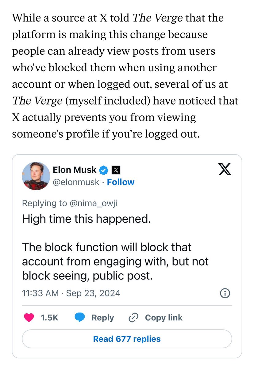 i see we are doomed to repeat the same bad decision made in 2013, one that users overwhelmingly hated, except this time the loser at the helm doesn’t care about user safety or experience

techcrunch.com/2013/12/12/twi…