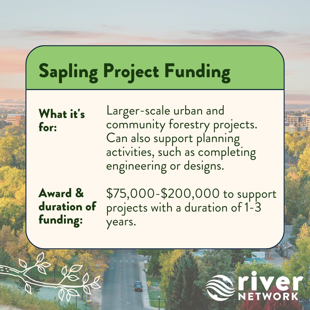 rivernetwork's tweet photo. #FederalFunding OPPORTUNITY 🌳 One month left to apply for #RootingResilience grants for small community forestry projects in disadvantaged communities!

Free technical assistance provided during the application process. Applications open until 10/23! https://t.co/xQFbkx4R01 https://t.co/sVx0VoGNAi