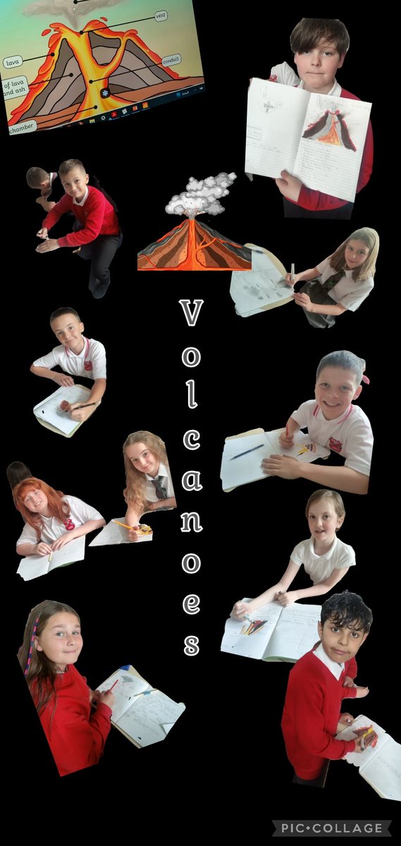 MrsDorrianStN's tweet photo. P6 got together today to learn about Volcanoes! ๐ We were learning to take notes in bullet point form, listen for key info & draw a cross section of a Volcano, labelling it's parts! Did you know that Hawaii was formed by a volcano? ๐คฏ #AskUsMore @WhinhillPS @MrsAlexanderWPS https://t.co/OFrS88xZJv