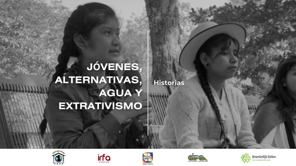 📷PODCAST: JOVENES, AGUA Y ALTERNATIVAS AL  EXTRACTIVISMO (Primera parte)
📷Es una producción del Colectivo CASA, CIPCA_Bolivia, CEPA 'Centro de Ecología y Pueblos Andinos',  Fundación IRFA y Broederlijk Delen

fb.watch/uNBZvshQNN/