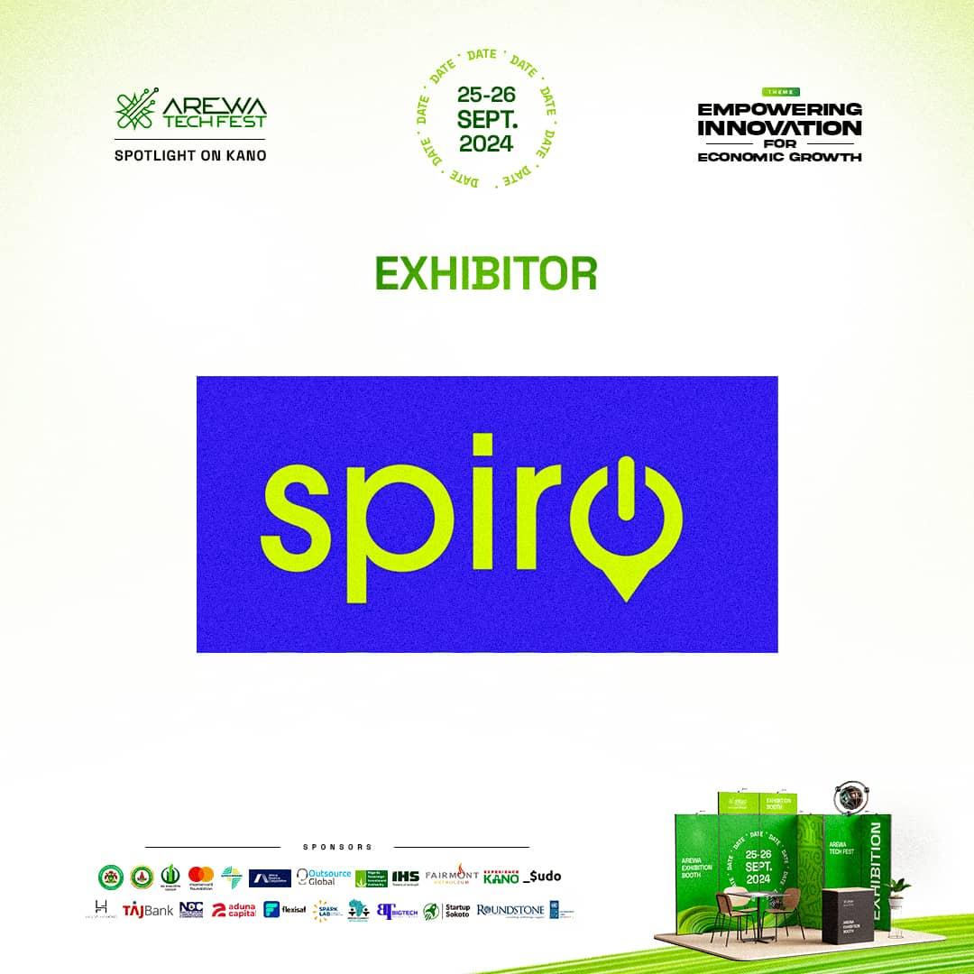 ArewaTechFest's tweet photo. We're thrilled to announce @spironigeria as an official exhibitor at #ArewaTechFest!
See you at the Fest!
#Innovation #TechExhibitor #ArewaTech https://t.co/9ZKmPNNBKR