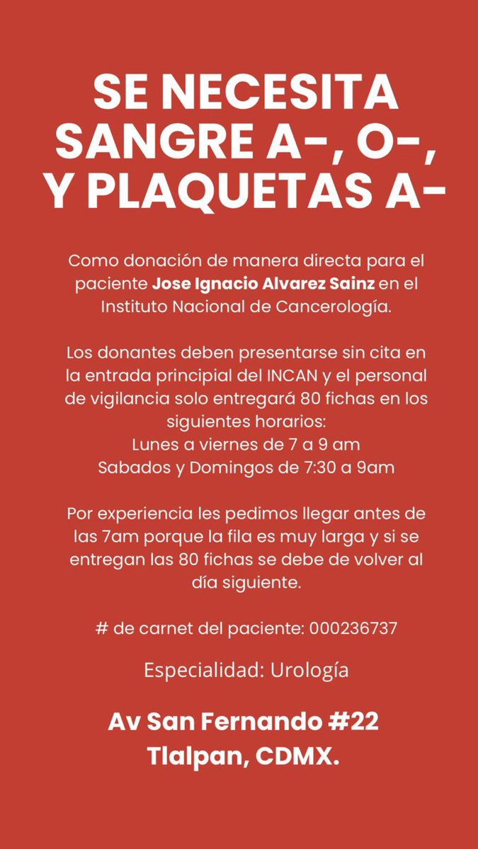Porfavor necesitamos de su ayuda para que José se recupere ! 🙏🙏🙏