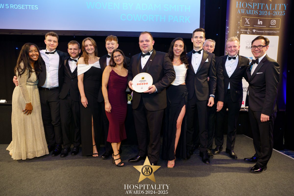 Congratulations to the talented team at Woven by <a href="/ChefSmith1987/">Adam Smith</a> <a href="/CoworthParkUK/">Coworth Park</a> in #Ascot who have achieved an incredible 5 #AARosettes this year! Thank you to <a href="/rakporcelaineu/">RAK Porcelain Europe</a> 

#AAawards <a href="/DC_LuxuryHotels/">DorchesterCollection</a> <a href="/berkshire_live/">Berkshire Live</a>
