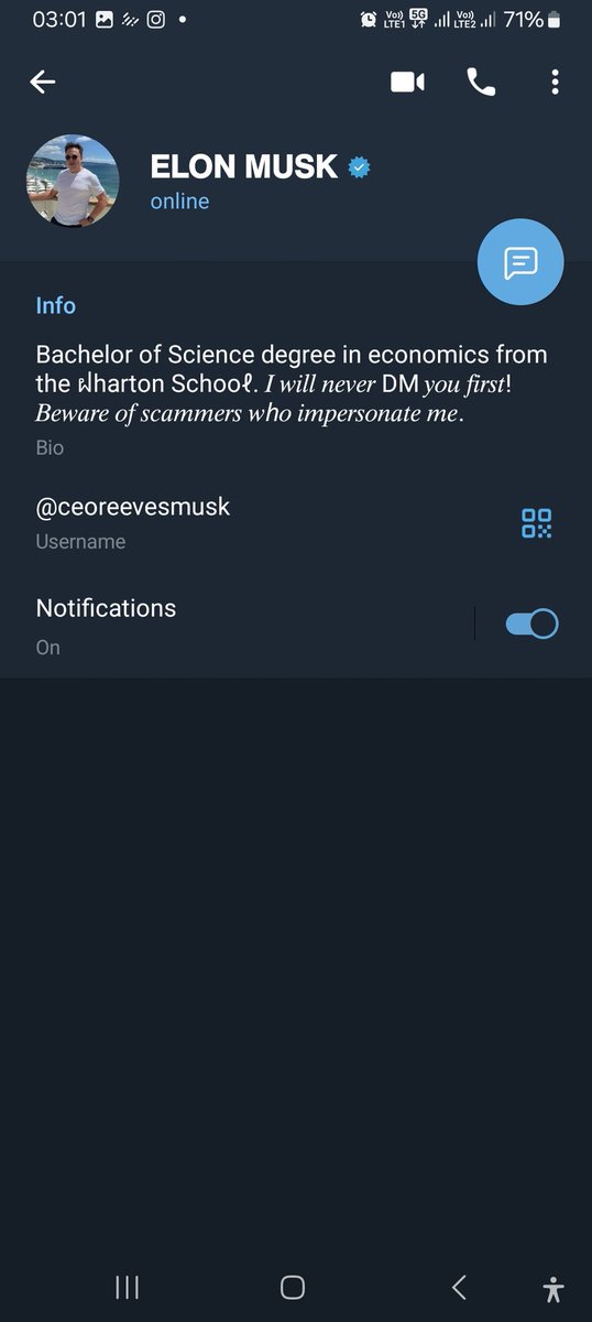 pavan_bhat's tweet photo. @elonmusk hey, just wanted to know if this was actually you. https://t.co/O0jnHGc0Dz