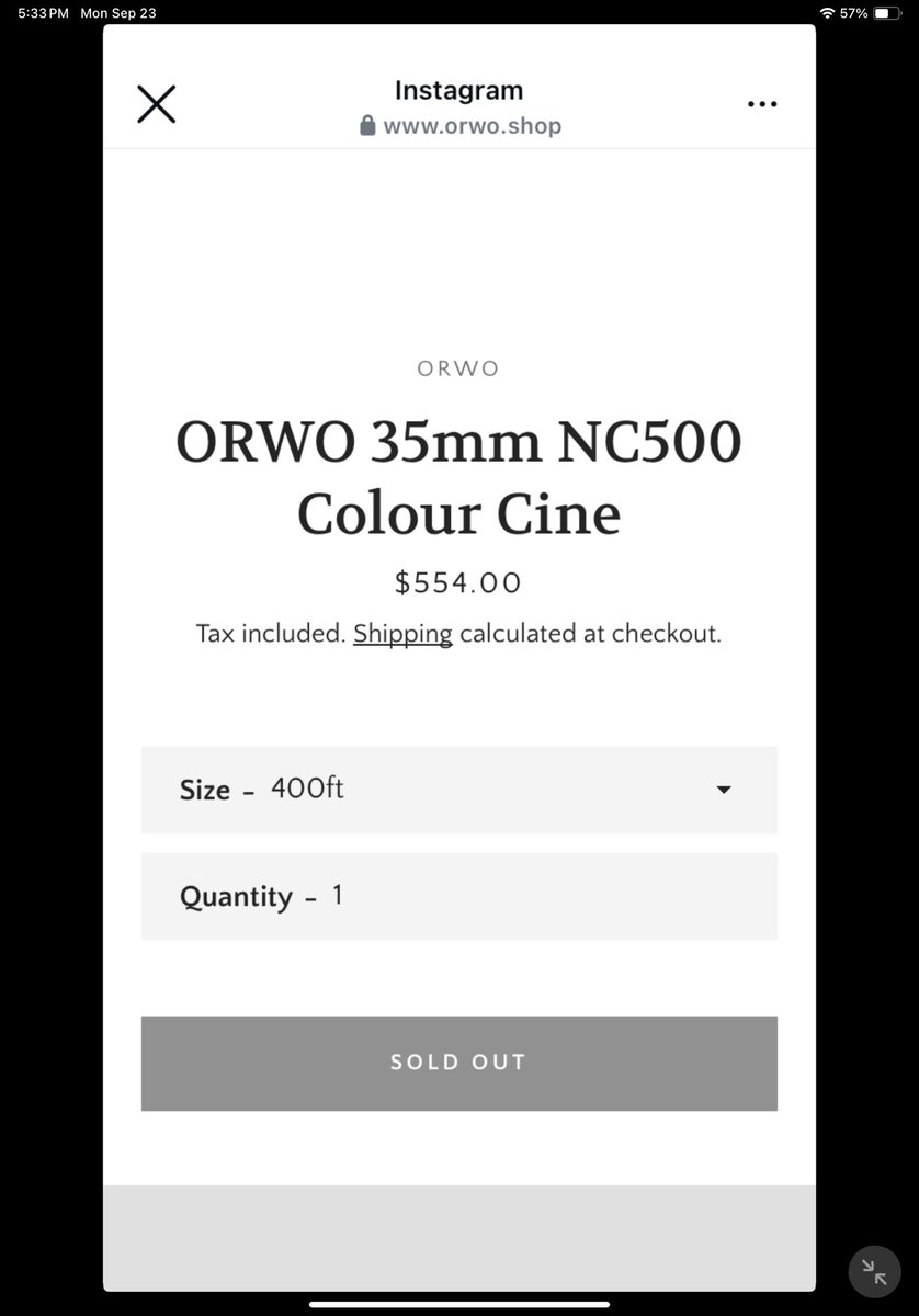8888SEB's tweet photo. This is massive. I saw a post by ORWO about color cine film. Checking their website they have NC500 as 35mm color motion picture film in bulk. It’s listed as “sold out” which stinks. However what caught my interest is the film DOES NOT have remjet. That means bulk color film! https://t.co/yotqAWpxEx