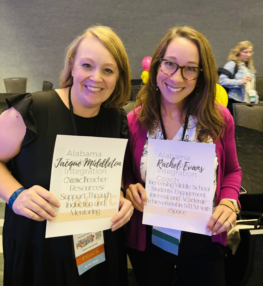 RachelEvans05's tweet photo. Excited to graduate tomorrow from the @Go_ALET #ALTIC cohort! My Passion Project focused on increasing S engagement &amp; boosting S achievement in STEM in middle grades + sparking CTE interest &amp; increasing CTE enrollment with AR/VR learning correlated to state standards. #ALET https://t.co/pOGG089giJ