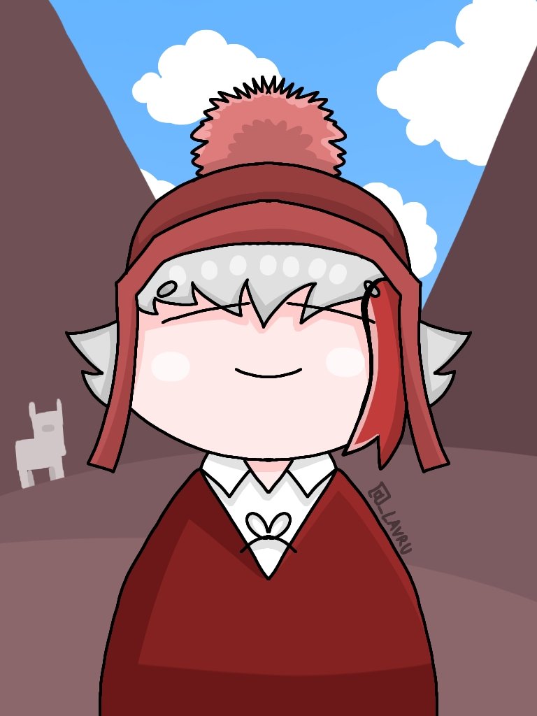 _Lavru's tweet photo. Hola Deji, te hice este fan art, espero que lo aprecies ❤️🦙🇵🇪
---
@DejiGoto #fanart https://t.co/CXZJjiGSKT