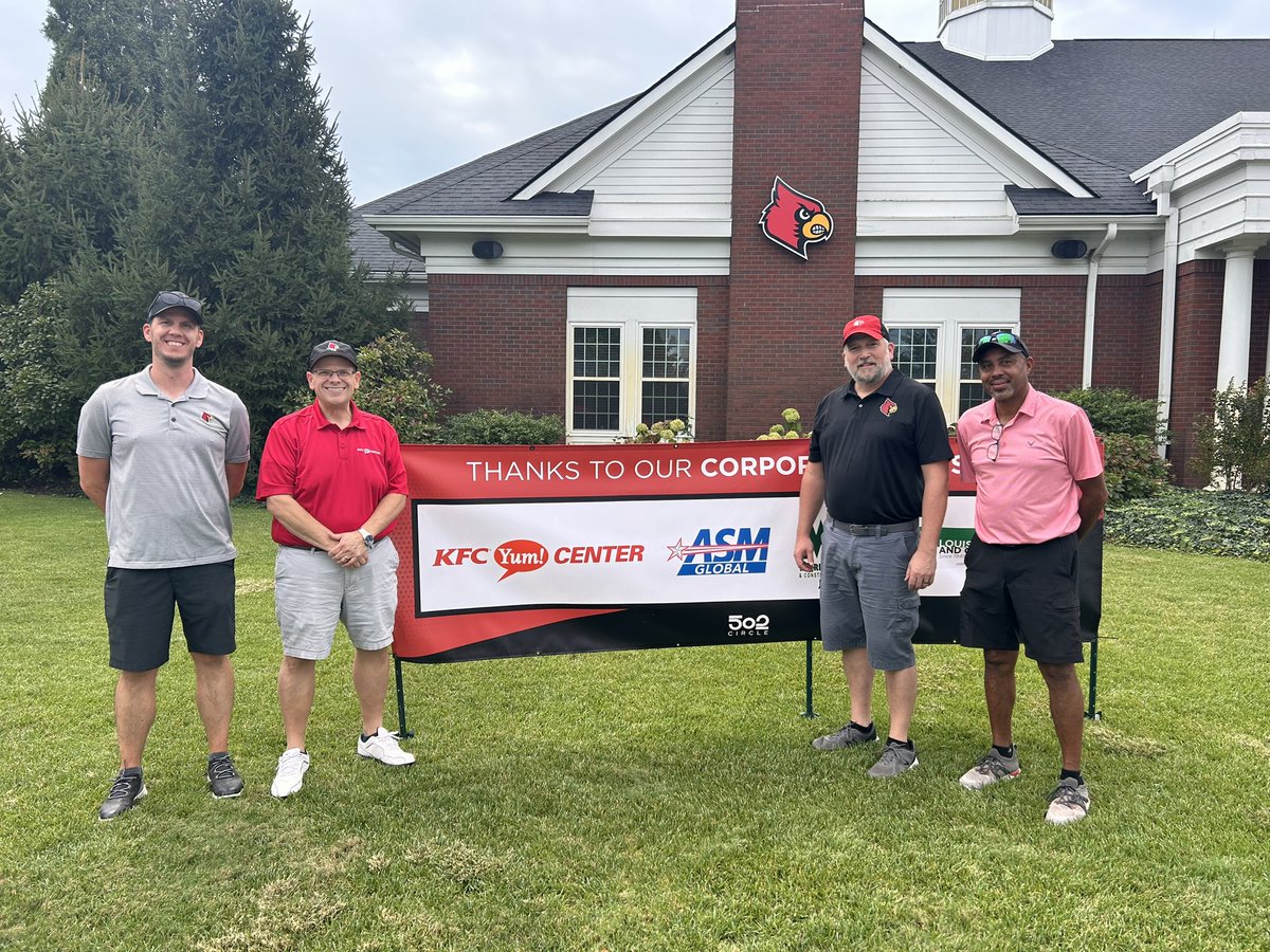 eric_granger88's tweet photo. We were proud to once again be the title sponsor for the @LouisvilleWBB / 502 Circle Golf Scramble.  I proved once again that the worst day on the course is better than the best day in the office. @ASMGlobalLive https://t.co/LMSqRTie2X