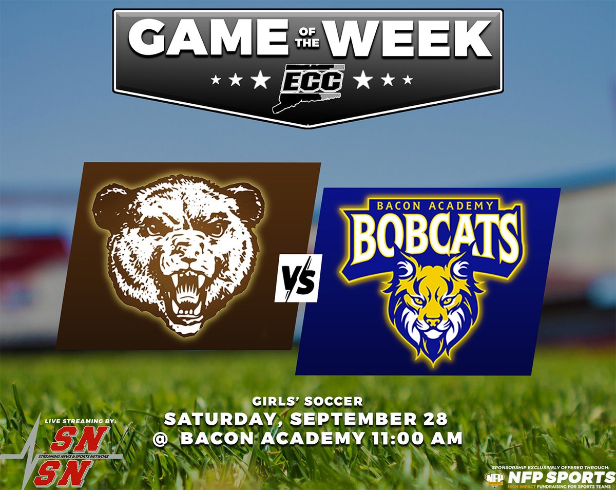 SNSN Sports (@snsnsports) on Twitter photo We have 2 ECC games of the week set for you! Tuesday and Saturday! Join us on the stream! <a href="/GoECCAthletics/">ECC Athletics</a> <a href="/GrotonFitch/">Groton-Fitch Athletics</a> <a href="/LancerNation01/">Lancer Nation</a> <a href="/StoningtonSport/">Stonington Athletics</a> <a href="/BaconAthletics/">BA Athletics</a> #ctgsoc #ctgfield We have 2 ECC games of the week set for you! Tuesday and Saturday! Join us on the stream! <a href="/GoECCAthletics/">ECC Athletics</a> <a href="/GrotonFitch/">Groton-Fitch Athletics</a> <a href="/LancerNation01/">Lancer Nation</a> <a href="/StoningtonSport/">Stonington Athletics</a> <a href="/BaconAthletics/">BA Athletics</a> #ctgsoc #ctgfield