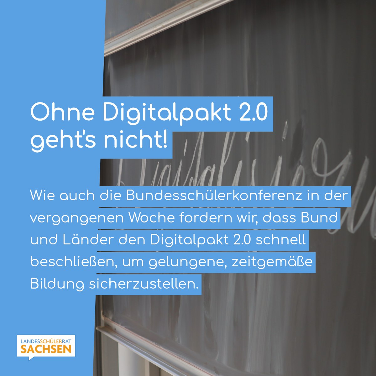 Um in Sachsens Schulen auf ein digitales Niveau zu kommen, brauchen wir den Digitalpakt 2.0, um die Digitalisierung an den Schulen zu finanzieren!

Unser ausführliches Statement hier ⬇️
svlink.de/KA9yf