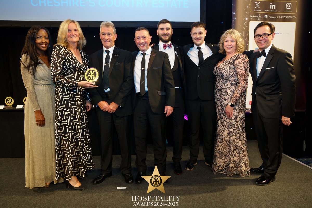 This year’s winner of the AA Spa Hotel of the Year sponsored by <a href="/ClockworkM/">Clockwork Marketing</a>, is <a href="/CardenPark/">Carden Park Hotel</a> in #Cheshire. Congratulations to all the team!
 
 #AAawards <a href="/cheshirelife/">Cheshire Life</a> <a href="/visitcheshire/">Visit Cheshire</a>