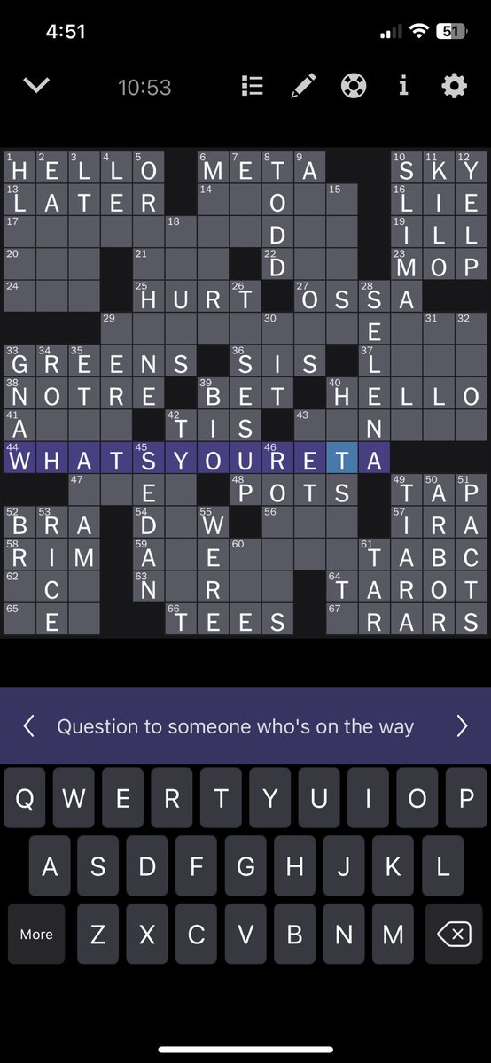 ktmckey's tweet photo. crazy @twentyonepilots reference by @nytimes crossword https://t.co/ia9tZtZbzf