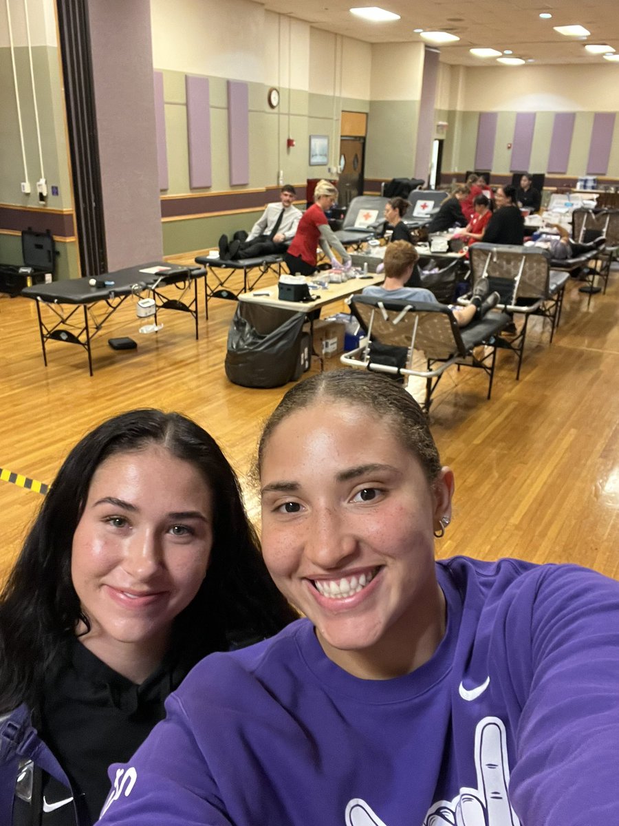 Check out <a href="/KSUBloodDrive/">KSU Blood Drive</a> for information on how to donate this week! We enjoyed spreading some <a href="/KStateWBB/">K-State Women's Basketball</a> love this afternoon! 
#CatsSupportingCats