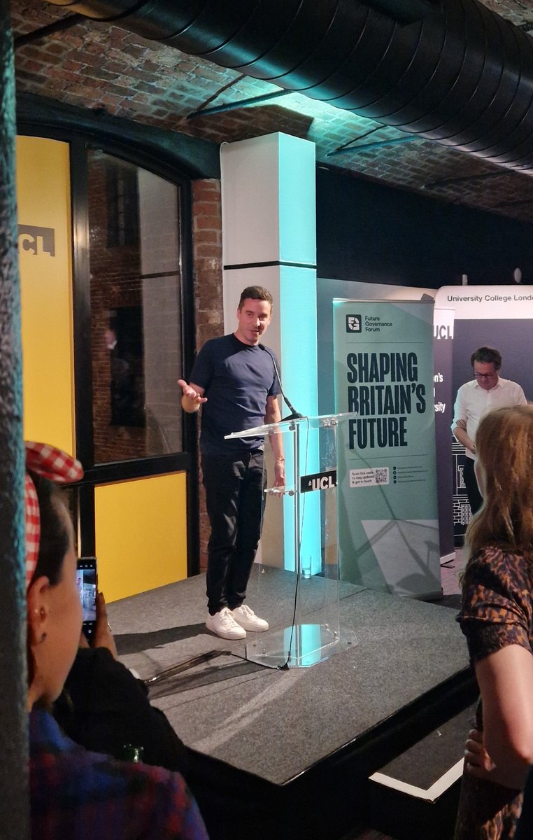 Inspiring to hear from <a href="/mrJamesGraham/">James Graham</a> about the crisis of storytelling and the  challenges of finding solutions together at <a href="/labour/">The Labour Party Ireland</a> <a href="/UCLPolicyLab/">UCL Policy Lab</a> <a href="/right_hereUK/">We're Right Here: the campaign for community power</a> and a mutual love for <a href="/jamesmackblack/">James Mackenzie-Blackman</a>  <a href="/TRPlymouth/">Theatre Royal Plymouth</a>