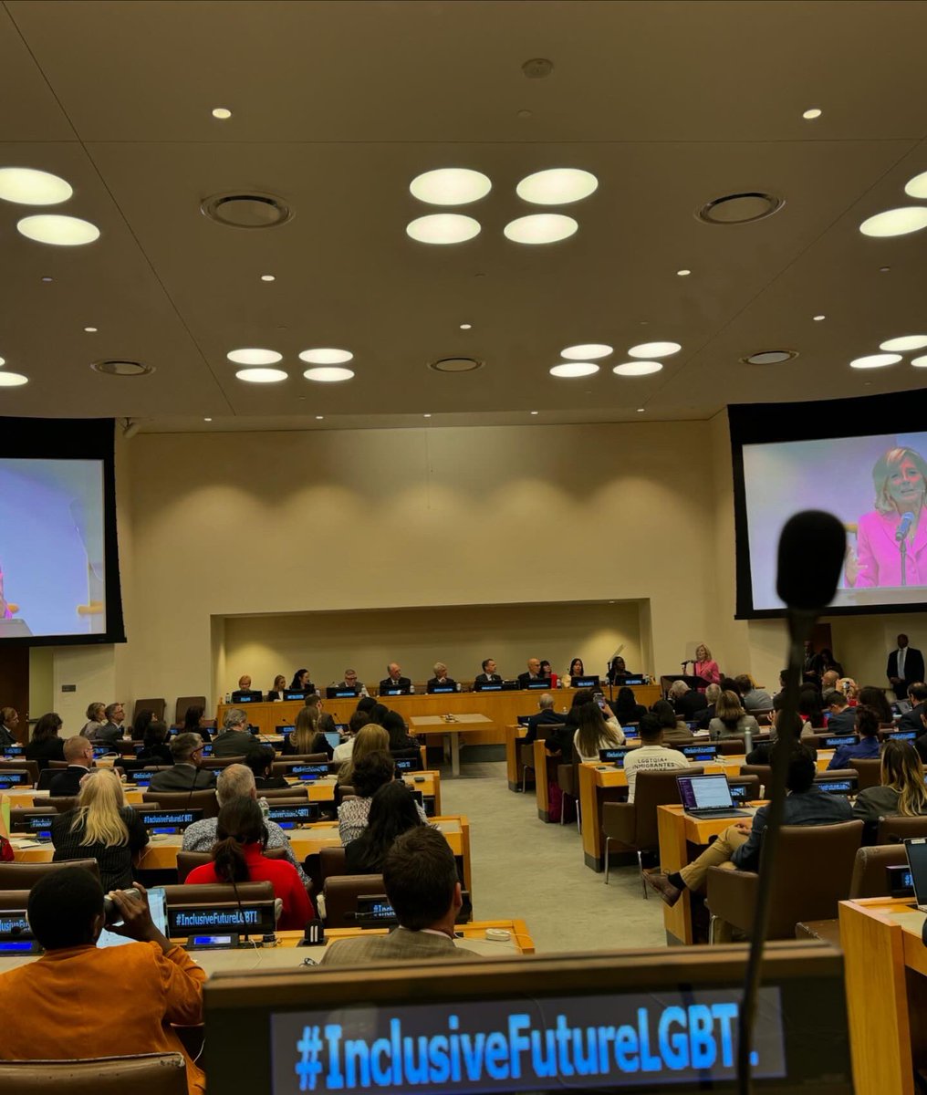 visual_for's tweet image. VEHRA founder and director was apart of The UN LGBTI Core Group earlier this afternoon at the UN Headquarters; attended by Dr. Jill Biden, First Lady of the United States, plus many other global leaders and activists.🏳️‍🌈