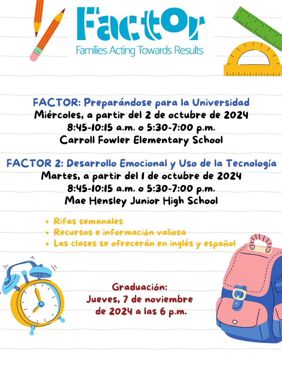 CeresAdult's tweet photo. FACTOR will be starting soon...reach out to your school site to sign up! https://t.co/FJmdUhI6sB