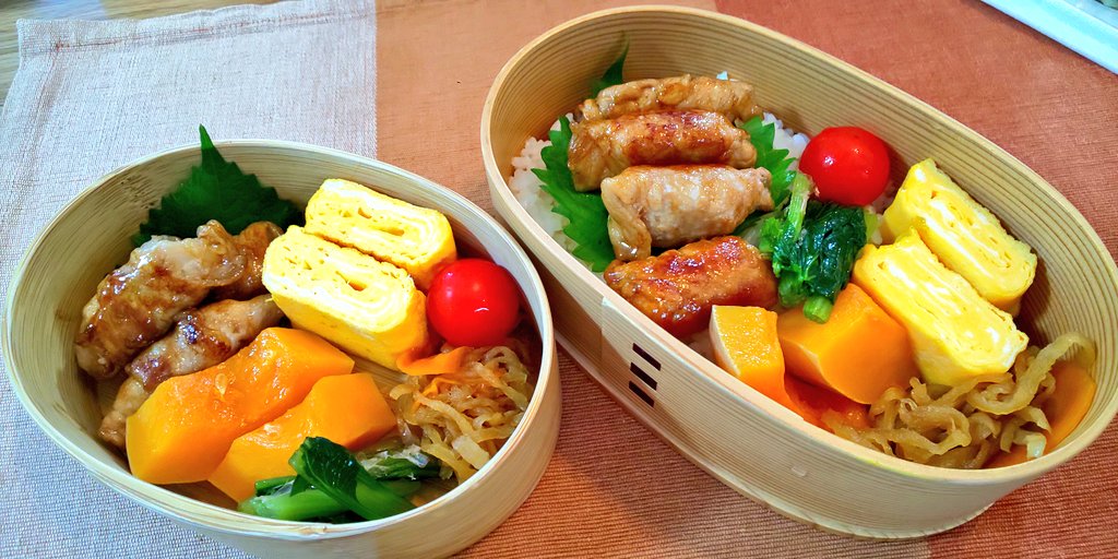 mile_tabi's tweet photo. 今日のお弁当🍱
豚肉のニンジン巻き😀

#曲げわっぱ
#お弁当記録 https://t.co/3rA223SHF0