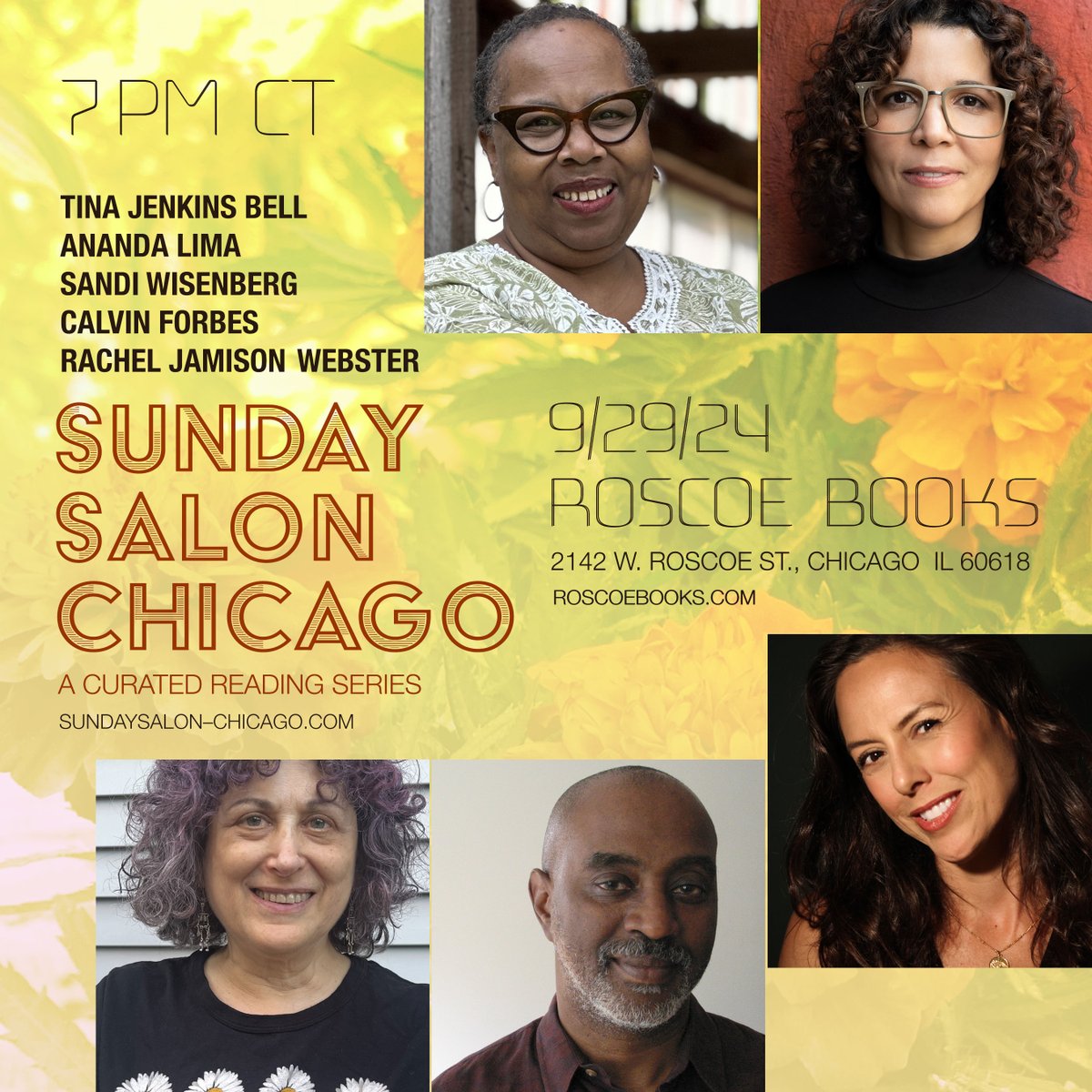 SUNDAY SUNDAY. Great lineup. Come to Roscoe Village. It's free.