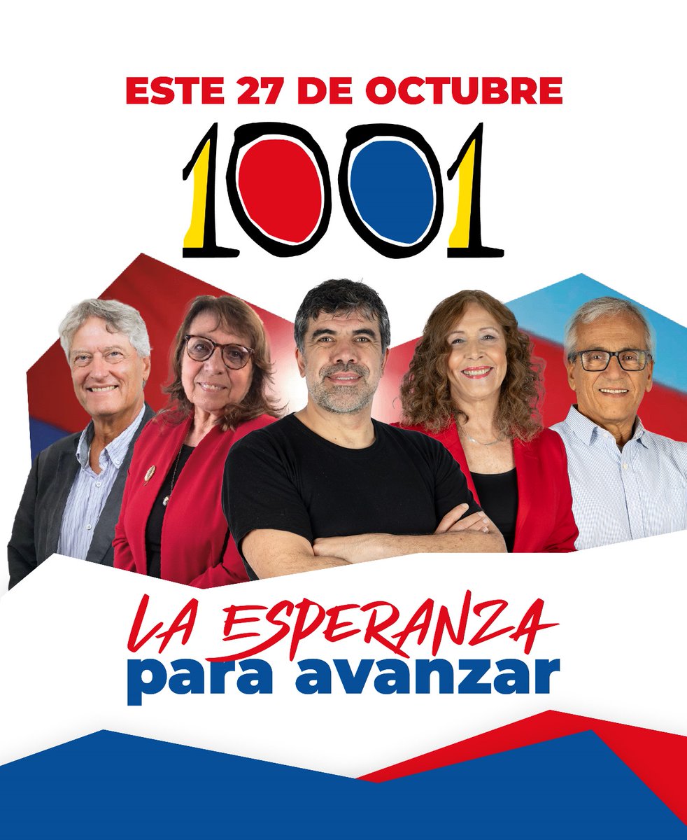 Siendo las 10:01 
La esperanza para avanzar 
Frente Amplio