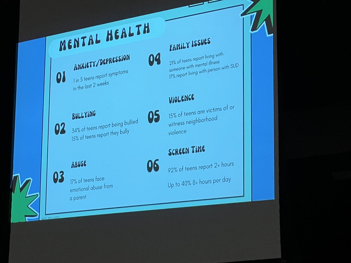This was shared during our counseling meeting this morning. I can’t stop thinking about these numbers. #MentalHealthMatters
