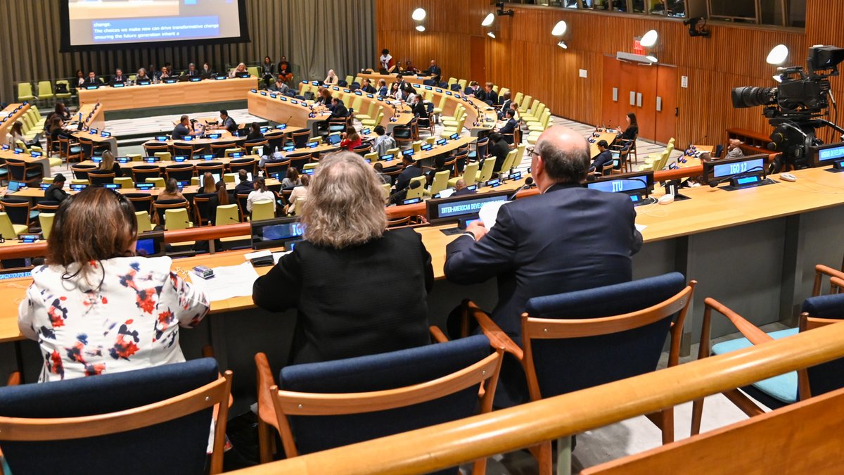 igoldfajn's tweet photo. Participated in #summitforthefuture session on enhancing the global system for current and future generations. I emphasized the strengthened MDB-UN collaboration to accelerate progress on #SDGs, particularly in fragile countries #MDBs are working together like never before and are committed to the deliverables in the viewpoint note to bring on greater impact and scale.