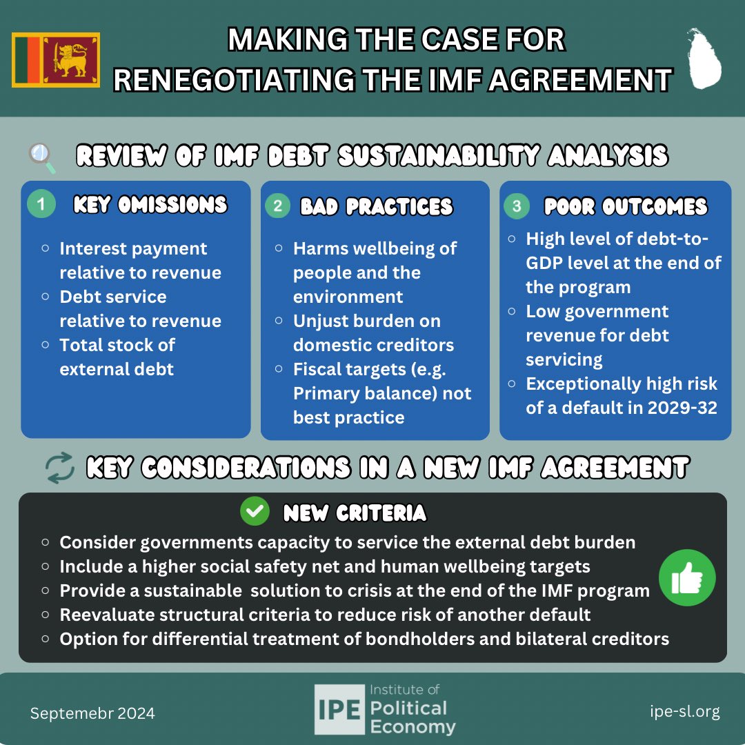 ipe_sl's tweet image. Sri Lanka’s new president @anuradisanayake could now review all details of the negotiations with @IMFNews and make a case for renegotiation.  The wellbeing of people takes precedence over interests of external creditors. @cbsl @Brad_Setser @TheoMaret 

youtu.be/5kEAKJiX6_Q?si…