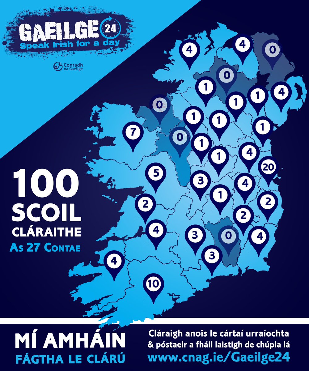 Mí amháin fágtha le clárú. Cláraigh anois le cártaí urraíochta &amp; póstaeir a fháil laistigh de chúpla lá cnag.ie/Gaeilge24