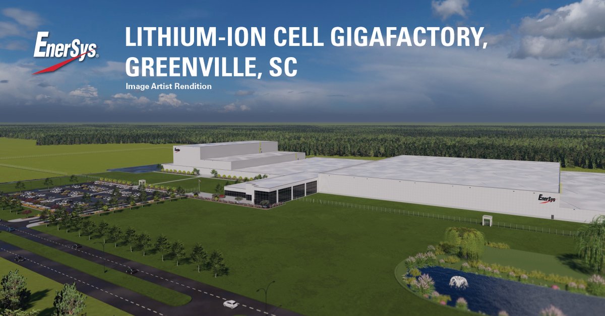 EnerSys has been selected to enter into award negotiations for $199 million from the U.S. Department of Energy (DOE) to support the development of a state-of-the-art lithium-ion cell production facility in Greenville, SC! Read more : bit.ly/4ewEjRQ