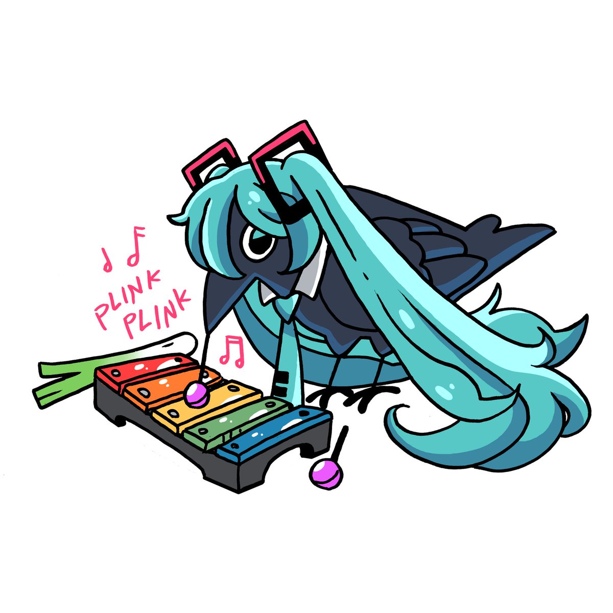 Crowsune Miku.