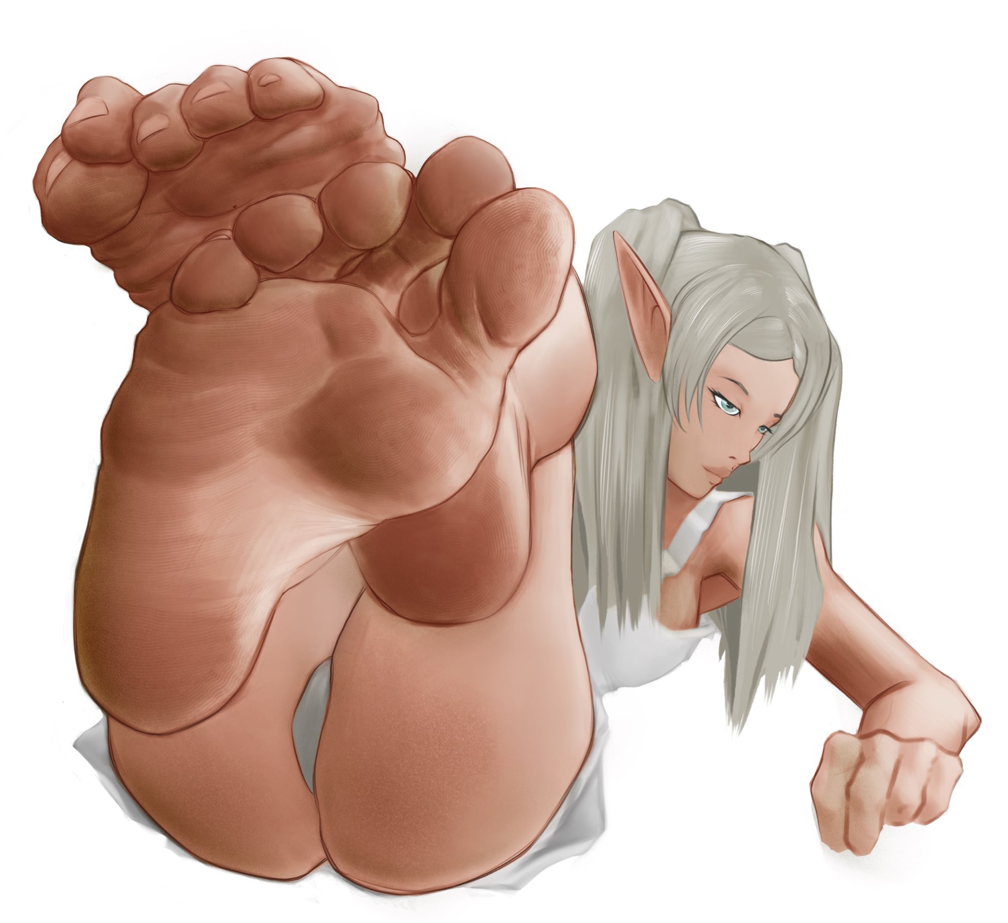 tsukieropaws on X: Frieren feet ! ☺️ First anime fan art on Tsukieropaws  !! ^^ I hope you enjoy it. Maybe Ill do more fanart in the future I  enjoyed a lot