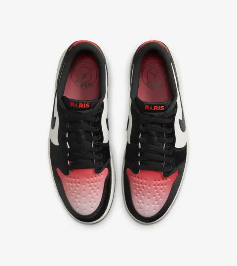 SOLELINKS's tweet photo. Ad: PSG x Air Jordan 1 Low 'Sail and Off Noir' releases October 1st => https://t.co/NcYXzZBbyL https://t.co/4rurCtRYVr
