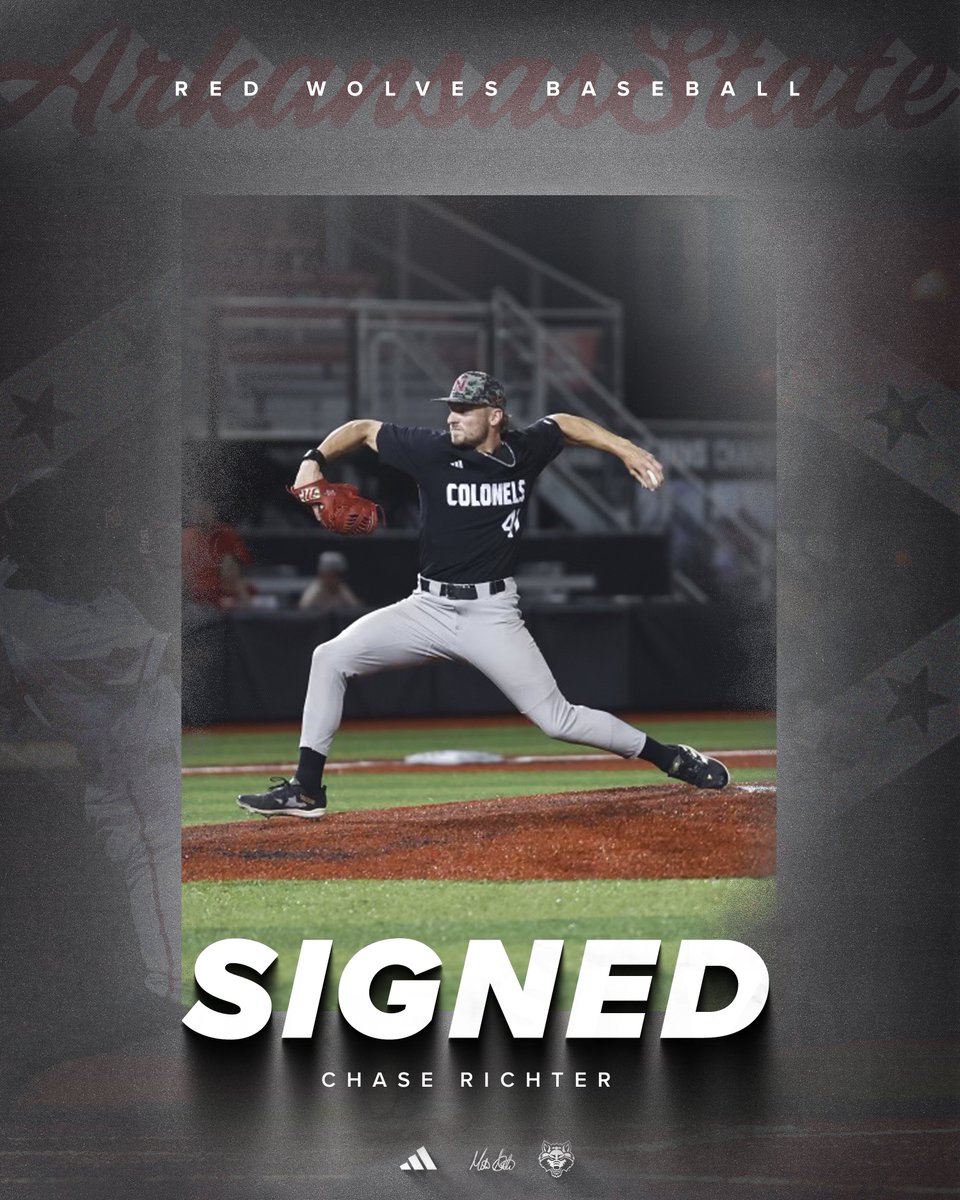 AStateBaseball's tweet photo. Welcome to The Pack❗️❗️❗️

🐺 Chase Richter
⚾️ LHP
📍 Houston, Texas | Nicholls
⬛️ Struck out 24 batters over 22 appearances at Nicholls.

#WolvesUp https://t.co/nhR2PedzLf
