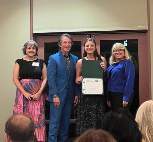 mtdiabloresrec's tweet photo. Our team was recognized for our re-green certification. To top it off, we received the Leadership in Sustainability award in partnership with St. Mary’s College and Republic Services for our innovative Reuse & Cleanup program provided to the students. #TrustedProvenEssential #sustainabilityleaders