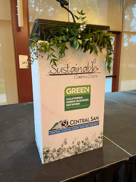 mtdiabloresrec's tweet photo. Our team was recognized for our re-green certification. To top it off, we received the Leadership in Sustainability award in partnership with St. Mary’s College and Republic Services for our innovative Reuse & Cleanup program provided to the students. #TrustedProvenEssential #sustainabilityleaders