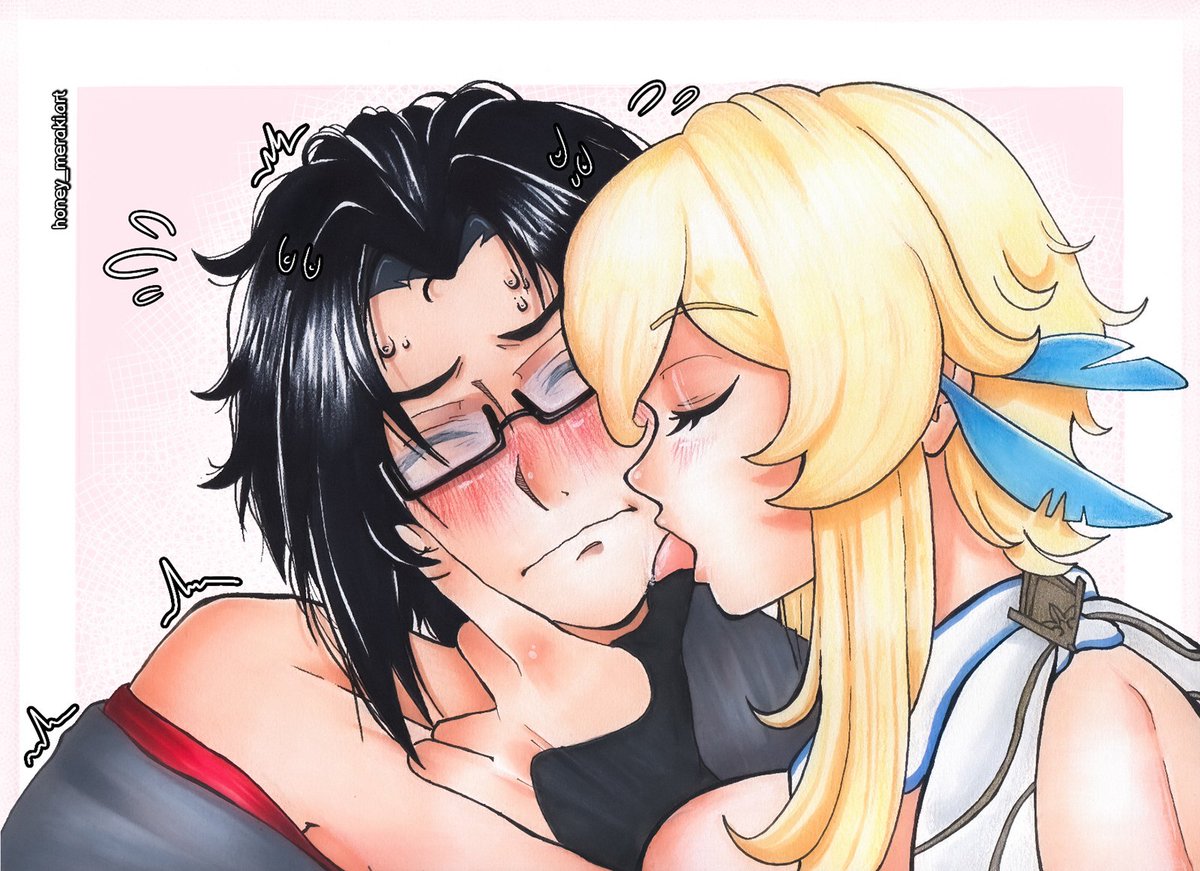 meraki_honey's tweet photo. Enjou has been licked ๐
#GenshinImpact #Enjou #enjoulumi #AbyssLector #ๆทตไธ #ๅ็ฅ #Lumine #ๆธไธ #่ https://t.co/jlSXMm5LAD