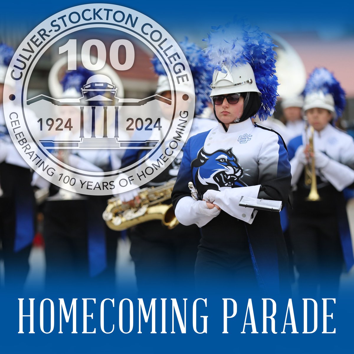 CSCAlumni's tweet image. Do not miss one of Culver-Stockton College’s most treasured traditions.
Participate in the 2024 "100 years of Homecoming" Parade, Saturday, October 26. Line up @ 8:30am - Parade begins @ 9am
Register before October 11 - bit.ly/3ZukCWB