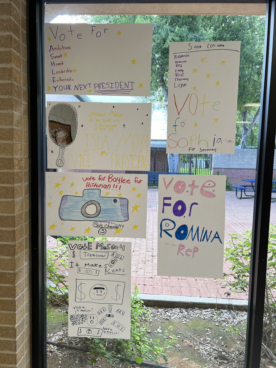 We had our Student Council Poster/Speech campaign meeting today. Candidates made their posters and worked on writing their campaign speeches. Voting will take place next week!