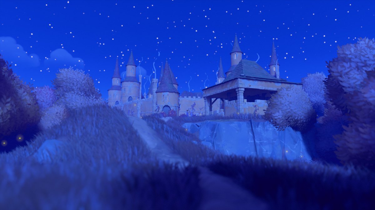 SaLoutre's tweet photo. Ce soir sur Tiny Glade le thème était "Castle on a cliff". C'est réussi ? https://t.co/TqV0jjvomD