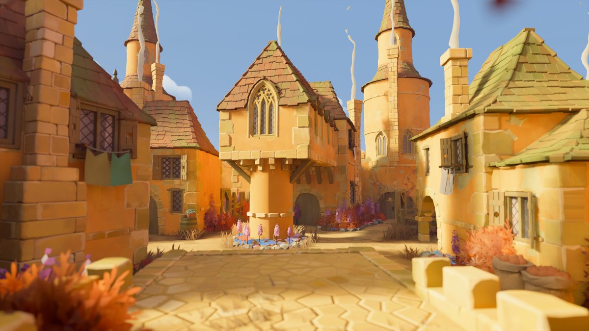 SaLoutre's tweet photo. Ce soir sur Tiny Glade le thème était "Castle on a cliff". C'est réussi ? https://t.co/TqV0jjvomD