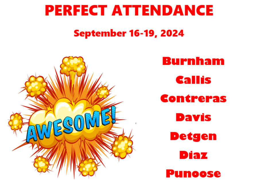Perfect Attendance for the Week! Great job! <a href="/schmalzsharks/">Schmalz Elementary</a> #Attendancematters
