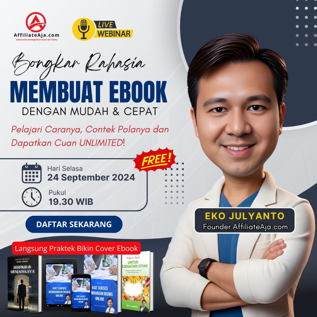 Malam ini
Daftar gratis klik link bio no 25
Atau link ini 
penerbitebook.com/webinar-belaja…
<a href="/erlanishere/">Mas Gres</a> #Palestine