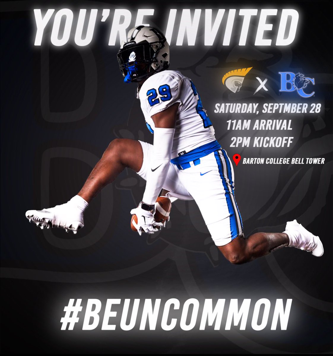 HezekiahAdams6's tweet photo. I’ll be at @barton_fb this weekend!! 
@Coach_Colant @hester_chip https://t.co/Fq6EADZfIL