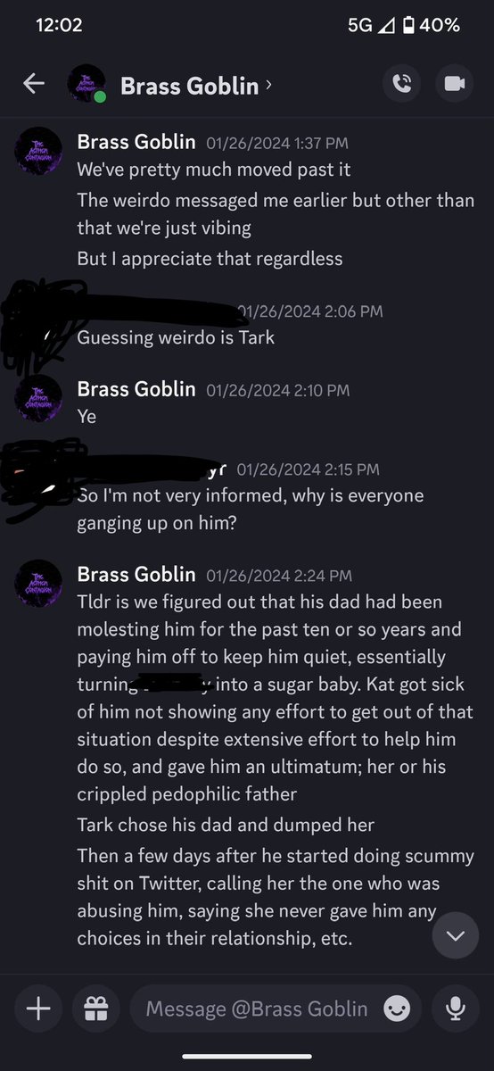 Tarkirr's tweet photo. I lost friends, I lost clients, my name was slandered, I was unwelcome in servers, and I was rejected from the community I loved being a part of. I worked hard to build myself up and be friendly just to lose it all to these extreme accusations towards me. She was a snake. https://t.co/AVvTfCnBmu