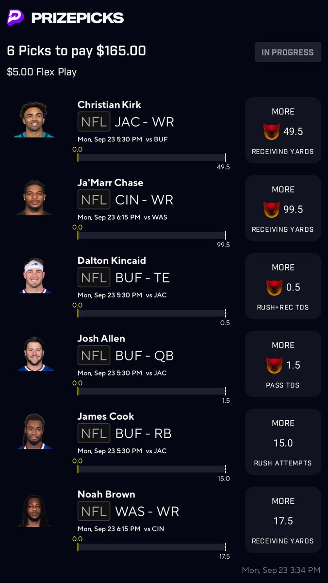 Hoel__'s tweet photo. What’s up with this @prizepicks?!? Yall changed Kirk’s demon to a regular prop after I locked in the demon already https://t.co/Ft3gGQwLzR