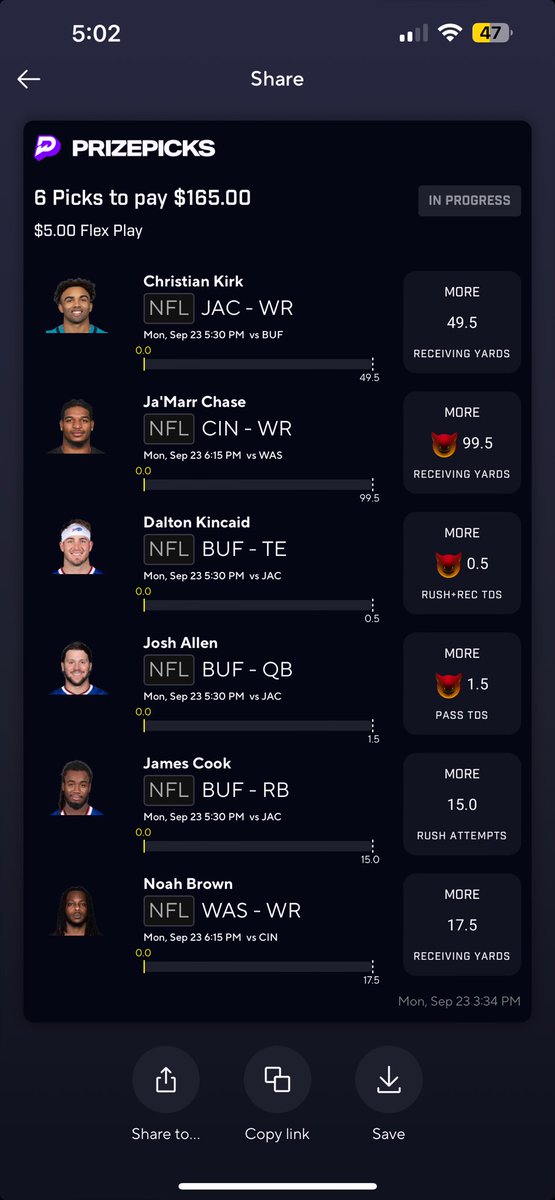Hoel__'s tweet photo. What’s up with this @prizepicks?!? Yall changed Kirk’s demon to a regular prop after I locked in the demon already https://t.co/Ft3gGQwLzR