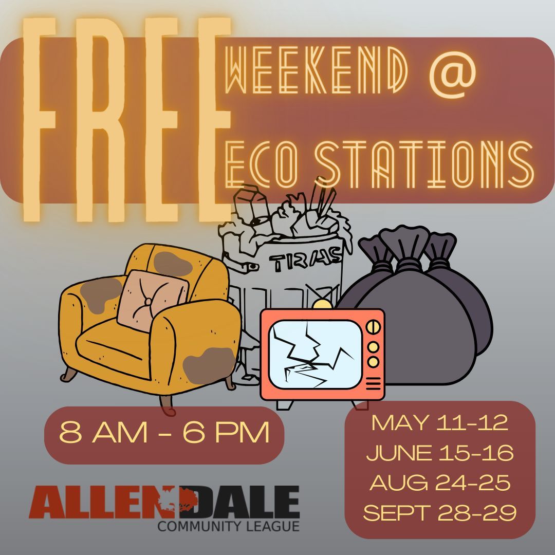 Missed our Big Bin event this summer? This weekend, dispose of your items at eco stations for free!
For locations, the full schedule and accepted items list, visit buff.ly/3RxAJOi 

#yegwaste #yeg #yeglocal #allendaleyeg