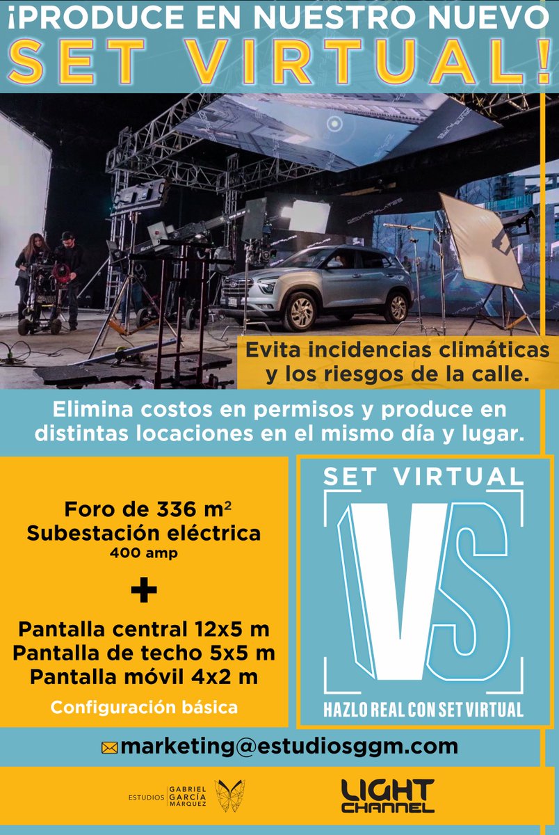 ✨🎬 ¡Nuestro nuevo set virtual ya está disponible! 🎥

Cotiza con nosotros y lleva tu producción al siguiente nivel 🚀.

 📲 (+52) 55 8011 15 66
📧 marketing@estudiosggm.com